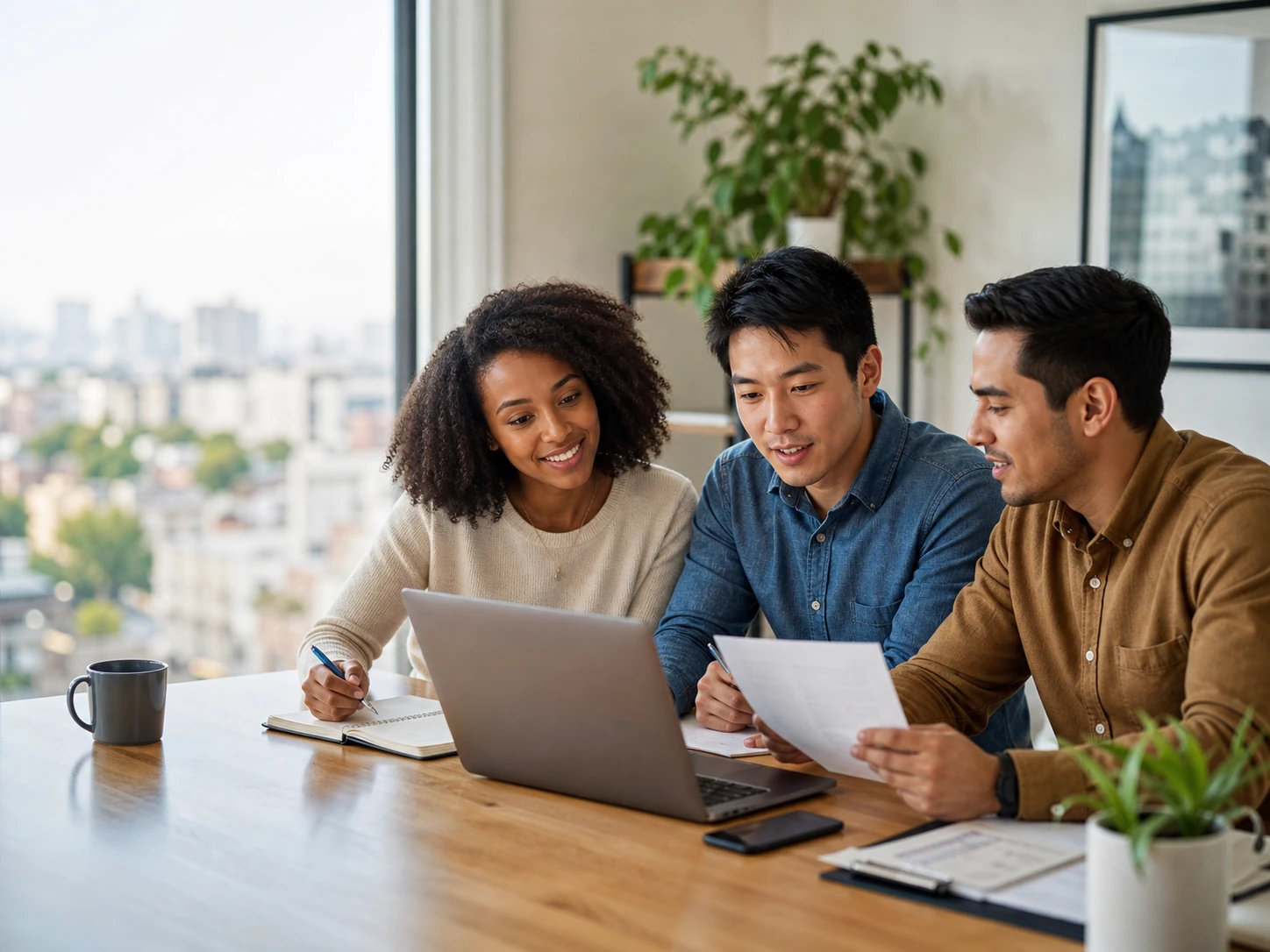 Diverse professionals building their financial future in the United States